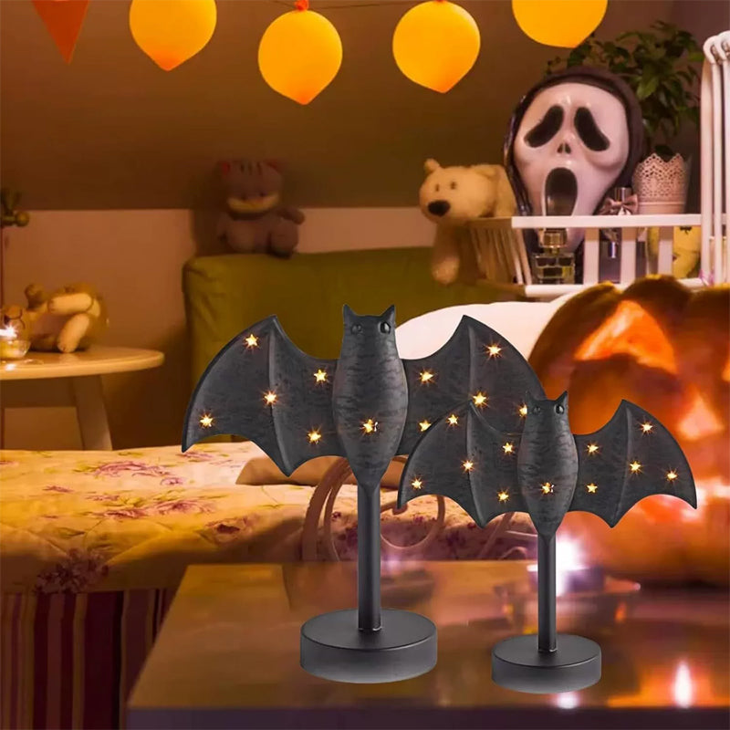 Halloween Large Twinkle Bat Candlestick
