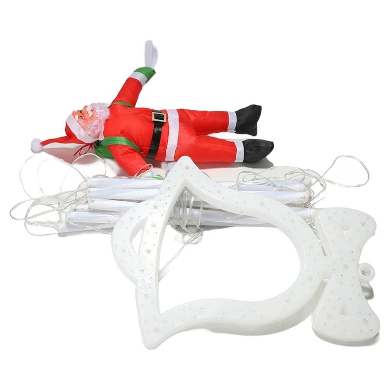 Santa Claus LED Ladder Light