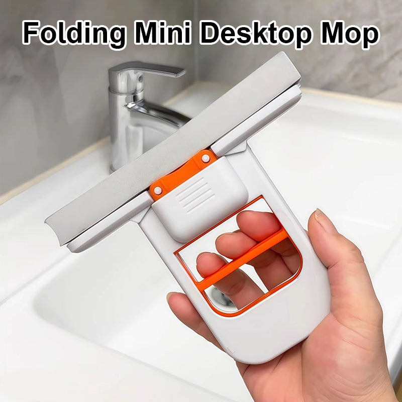 （✨First purchase includes a free Sponge Head*3）Folding Mini Desktop Mop