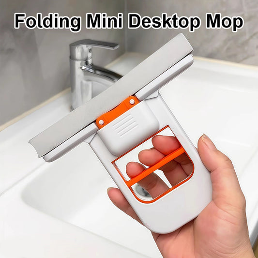 （✨First purchase includes a free Sponge Head*3）Folding Mini Desktop Mop