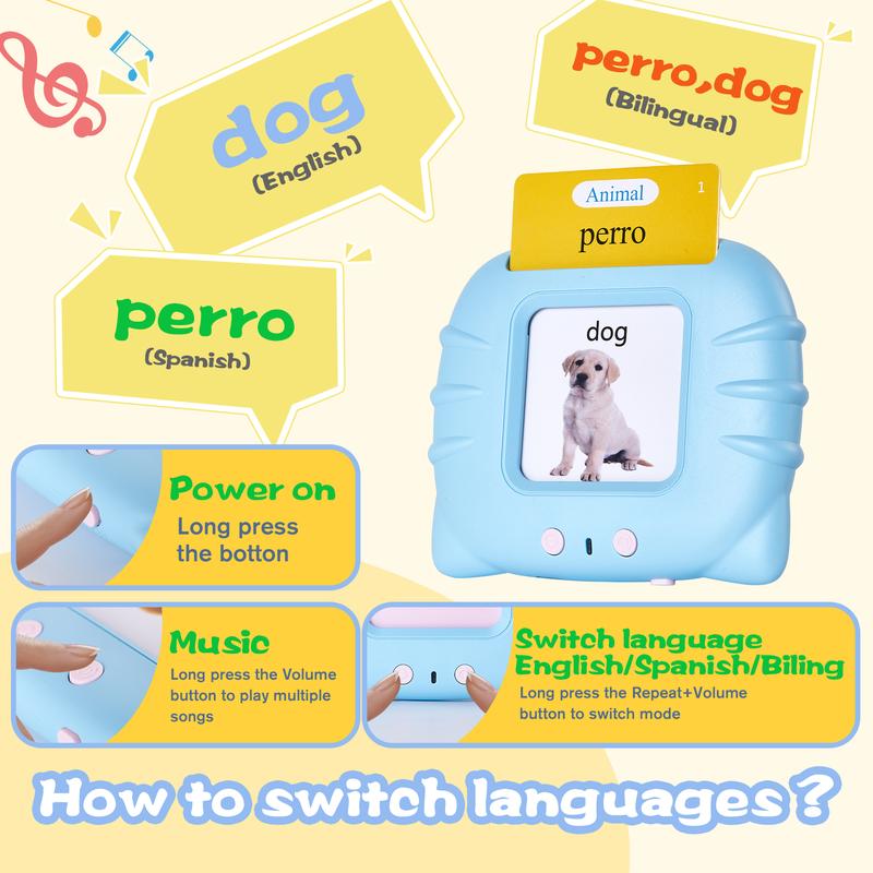 Talking Flash Card Toy for Kids with 224 Sight Words - Educational Language Learning Toy