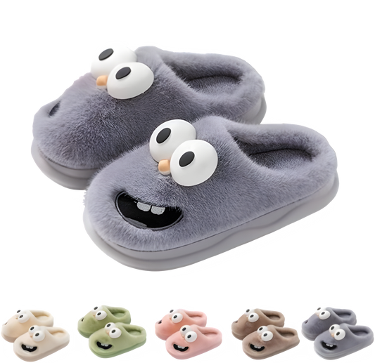 Plush Kissing Slippers