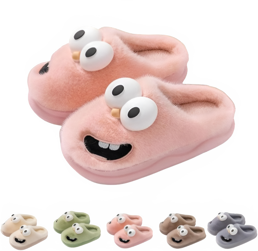 Plush Kissing Slippers