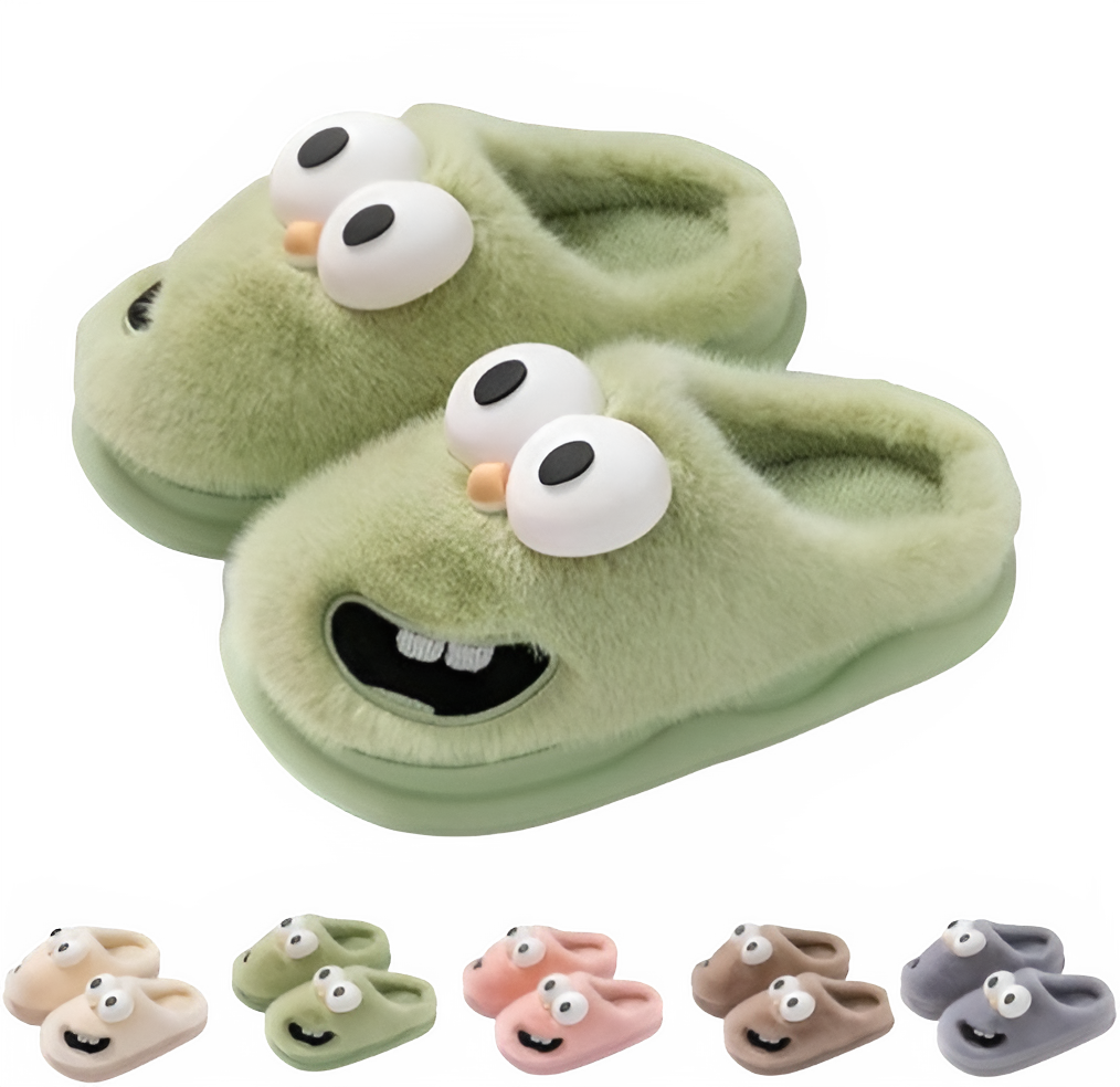 Plush Kissing Slippers
